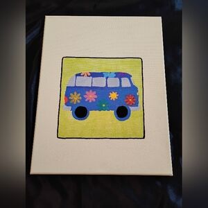 hippie van art vw bus